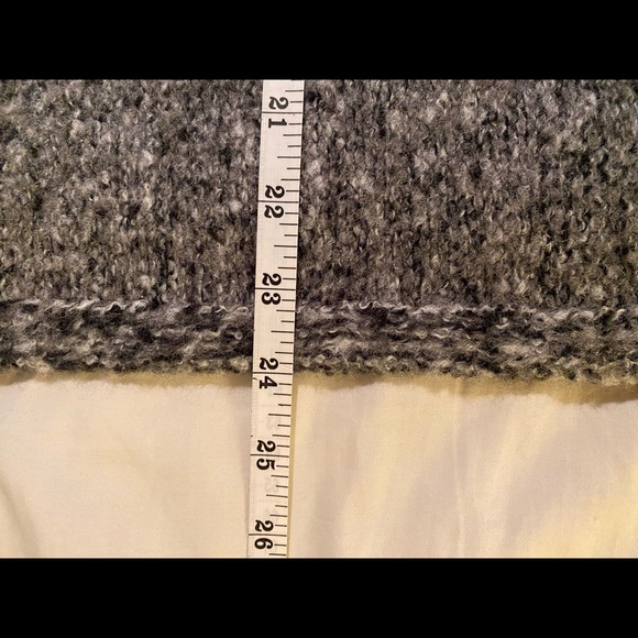 Soft surroundings Dolman Sleeves Wool Blend Boxy Sweater Gray cozy Lagenlook - Picture 7 of 11